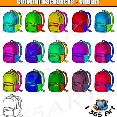 School Backpack Clipart