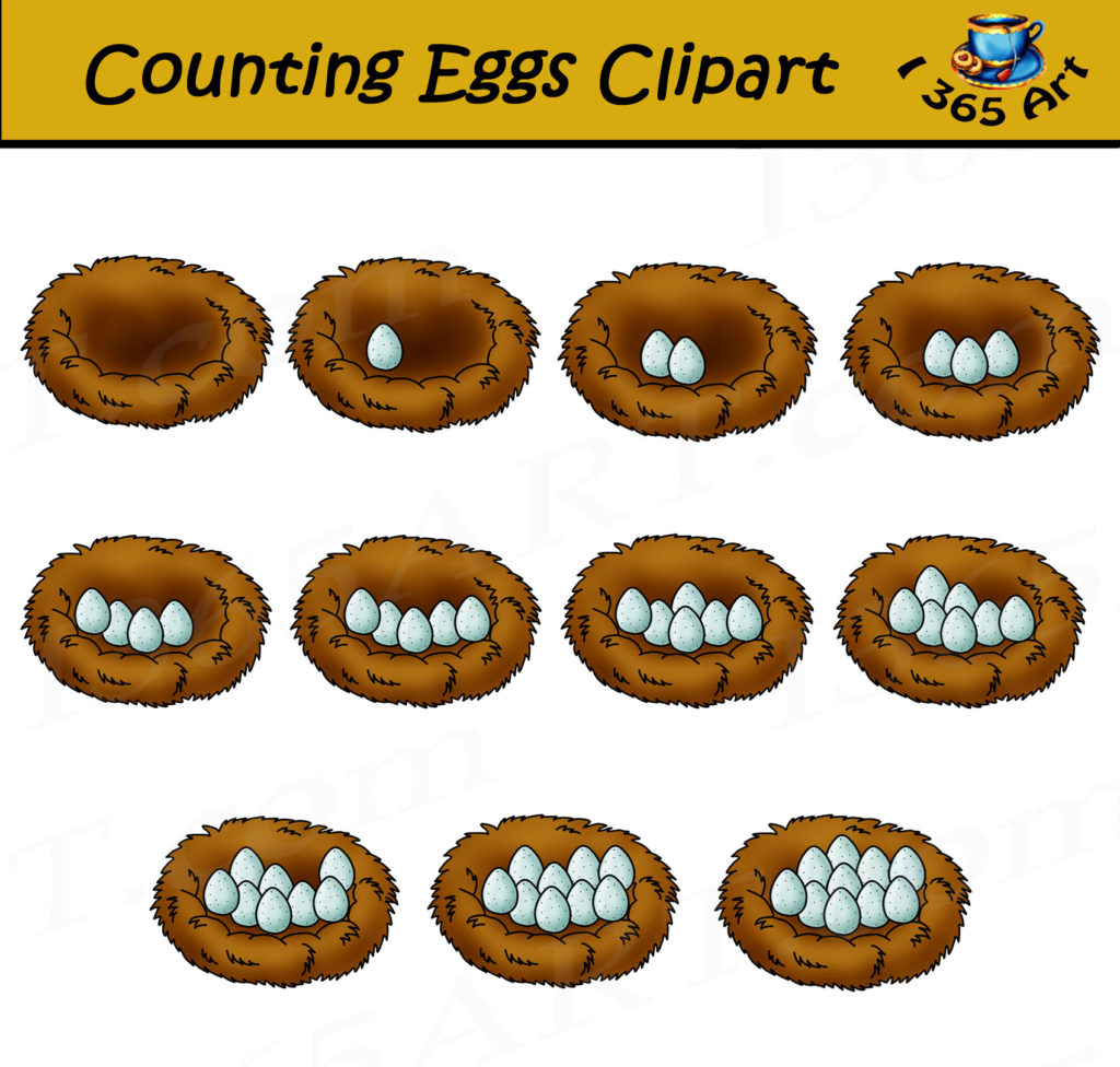 Egg Counting Clipart CommercialUse Clipart for school