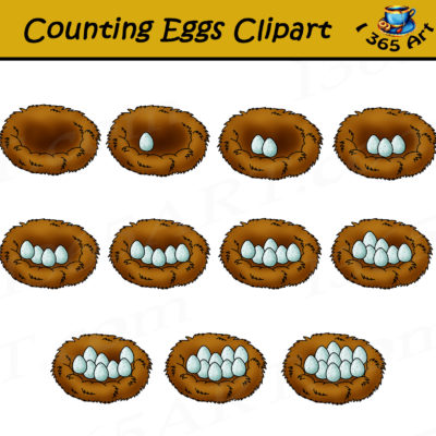 egg counting clipart