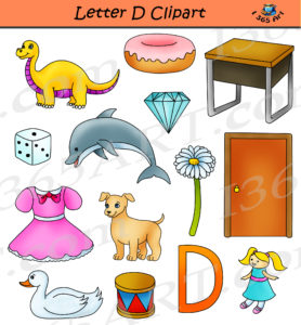 Alphabets Clipart Pack - Letters A to D Now Available! - Clipart 4 School