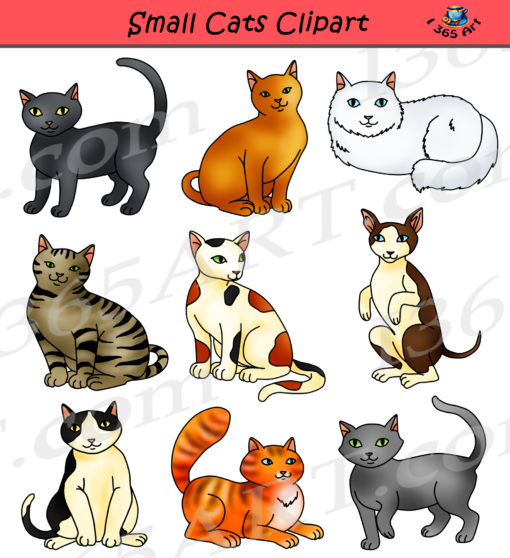Small Cats Clipart