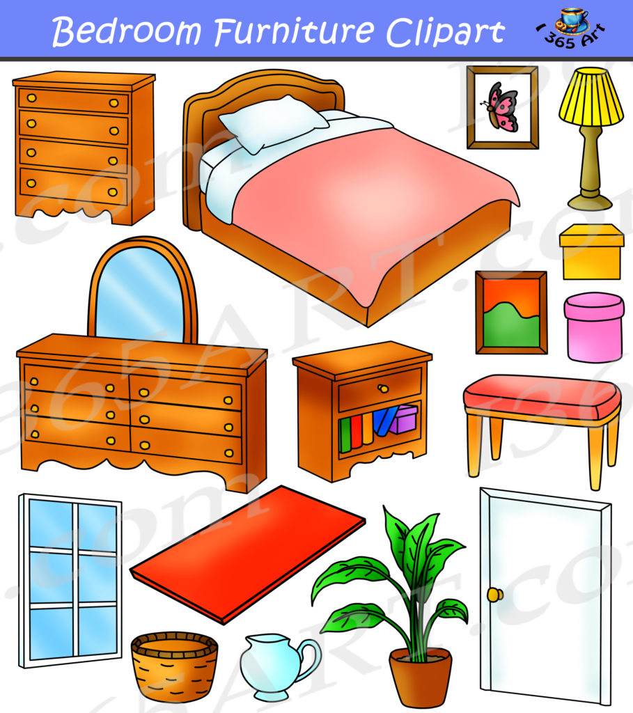 Bedroom Furniture Clip Art Popular items for bedroom furniture on etsy ...