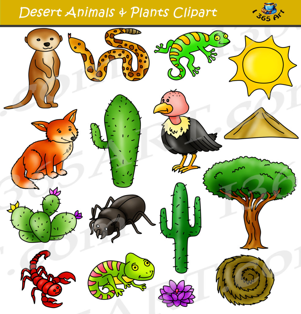 Desert Clipart Desert Animals and Terrain Clip Art School Clipart