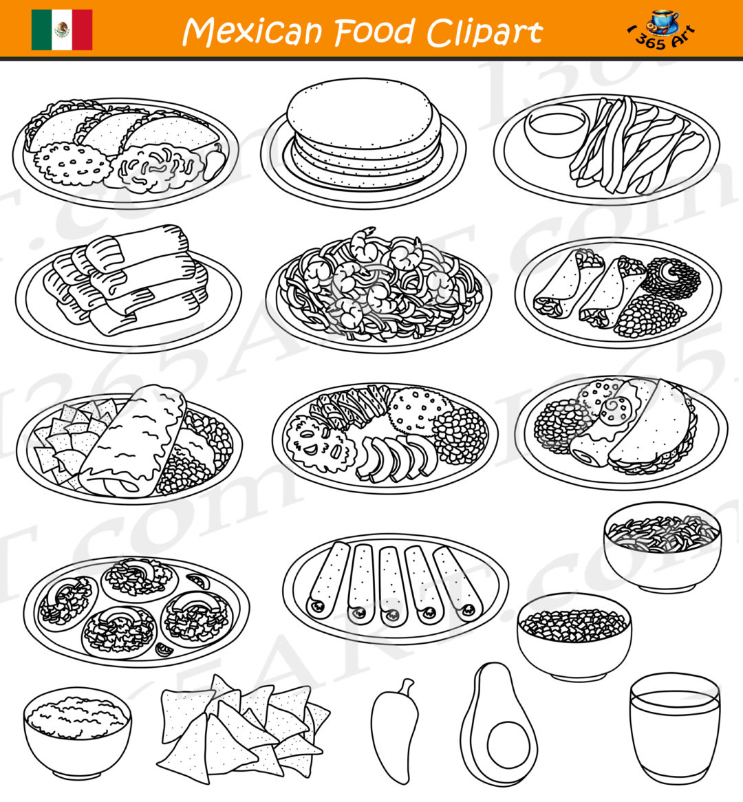 Mexican Food Clipart Comida Mexicana School Clipart