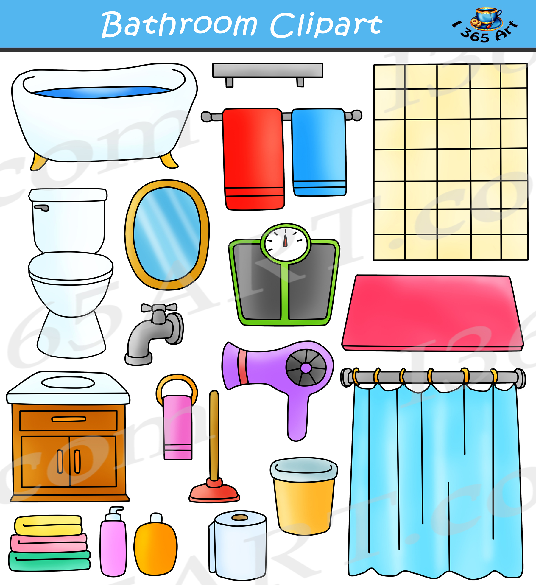 bathroom clipart images