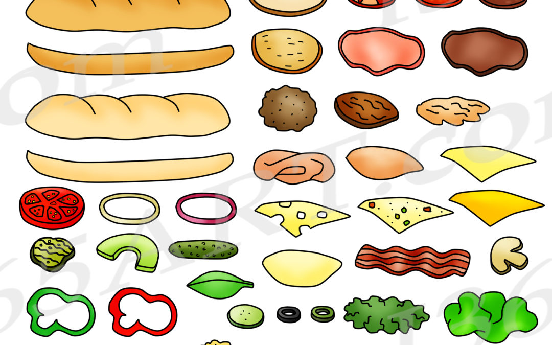 Build A Sub Sandwich Clipart Set
