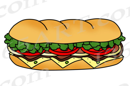 sub sandwich clipart