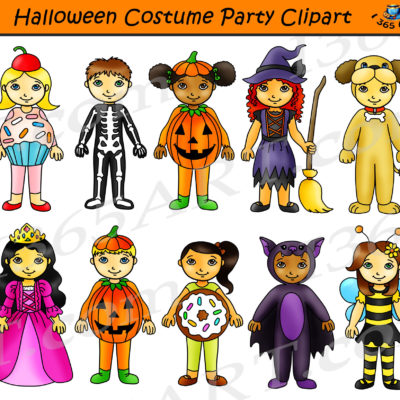 Halloween Costume Party Clipart