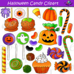 Halloween Candy Clipart Graphics Bundle - Clipart 4 School