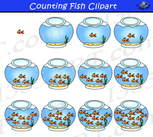 counting fish clipart