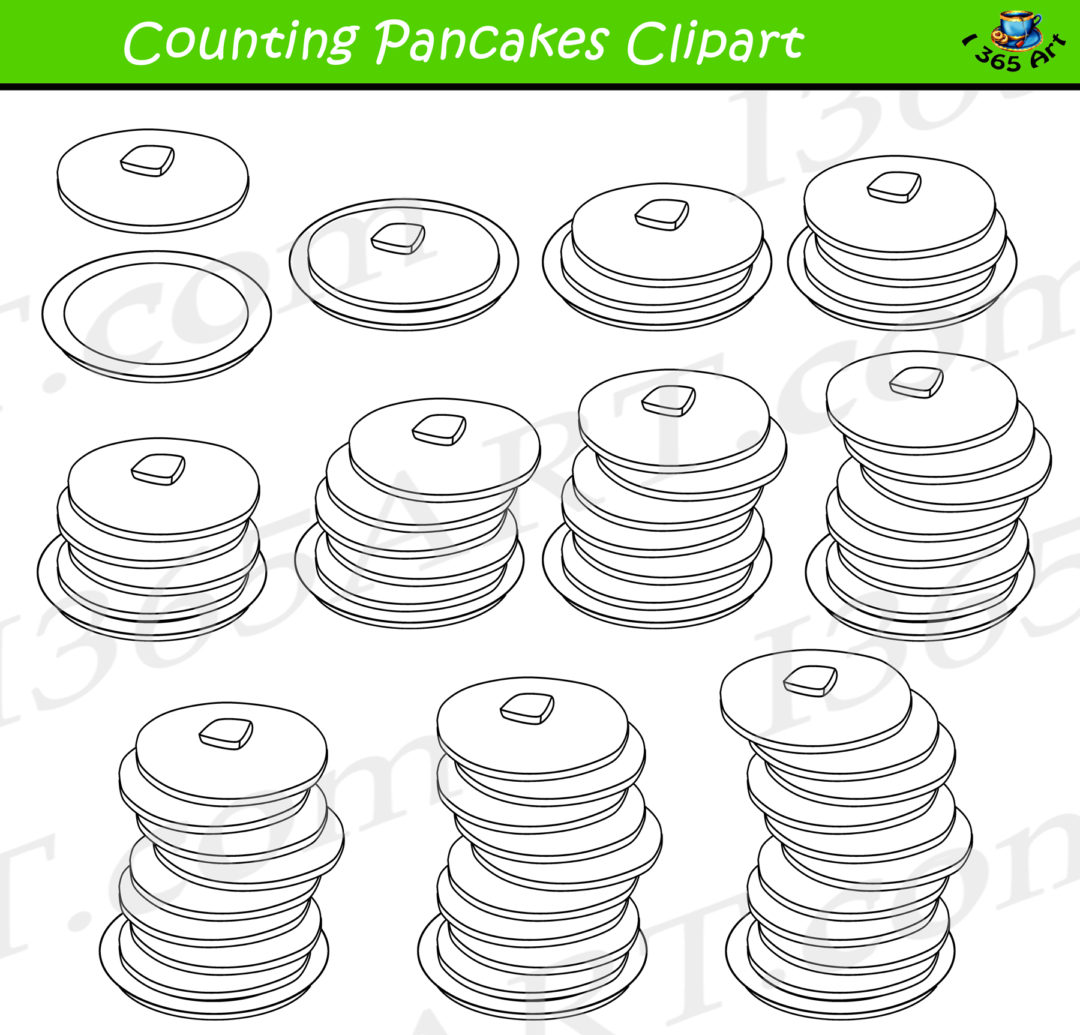 Counting Pancakes Clipart Download PNG - Clipart 4 School