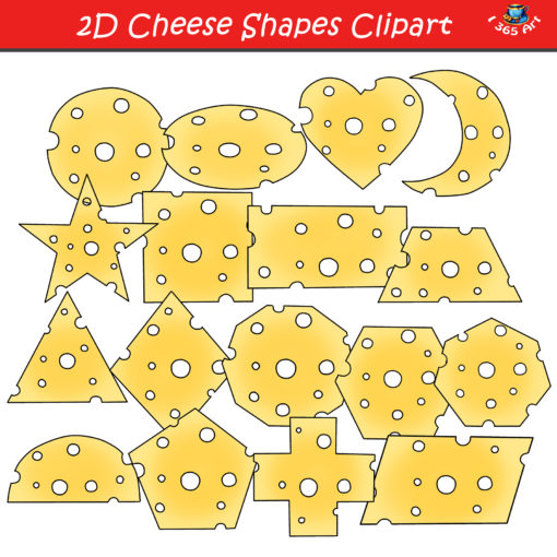 2D cheese shapes