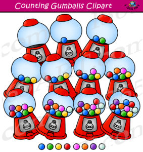 Counting Gumballs Clipart - Gumball Machine Clip Art - Clipart 4 School