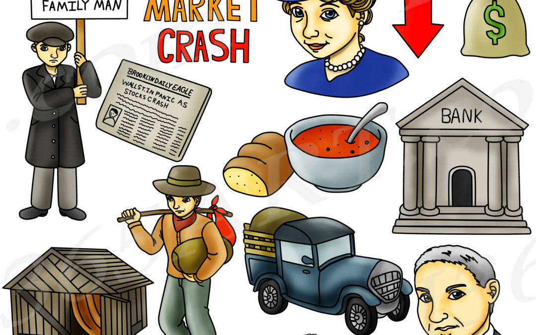The Great Depression Clipart Graphic Set