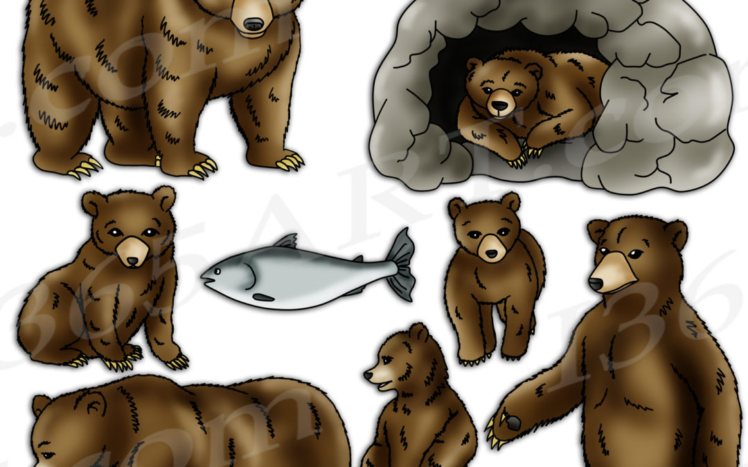 Grizzly Bear Clipart Graphics Download