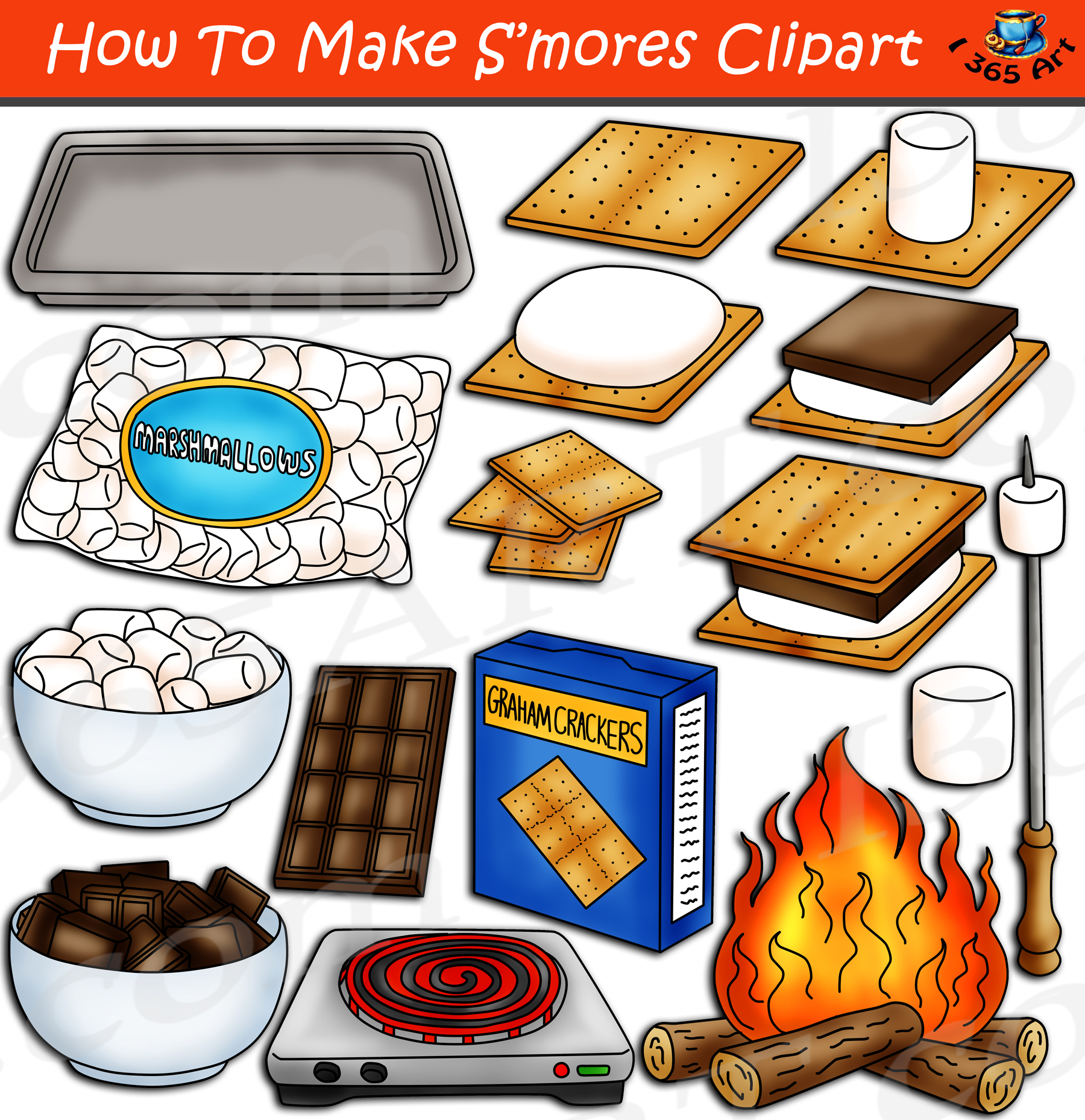 How To Make S mores Clipart Set Download Clipart 4 School