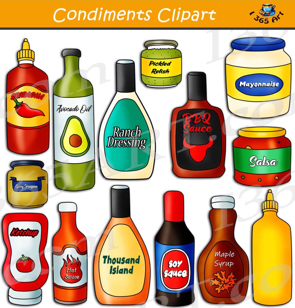 Condiments Clipart Set Download Clipart 4 School