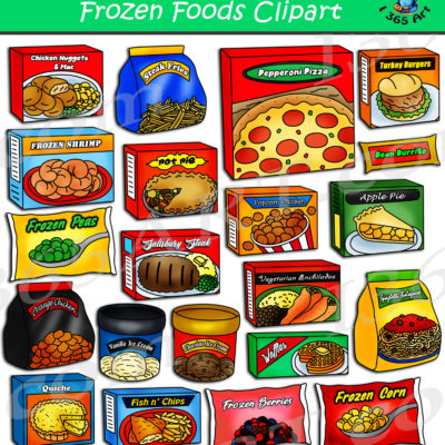 Frozen foods clipart