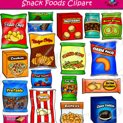 Snack foods clipart