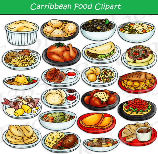 Central American & Caribbean Food Clipart