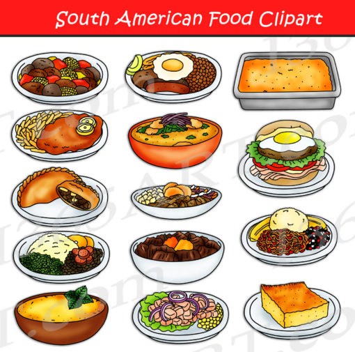 South American Food Clipart