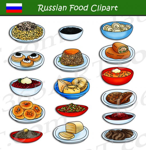 Russian Food Clipart