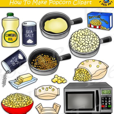How To Make Popcorn Clipart