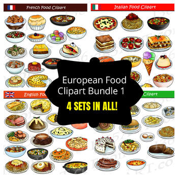 European Food Clipart Bundle