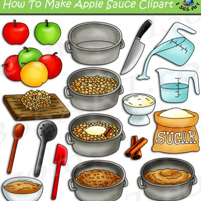 How To Make Applesauce Clipart