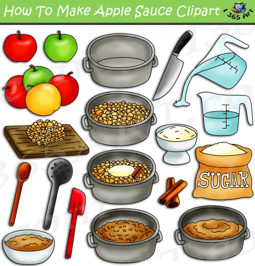 How To Make Applesauce Clipart