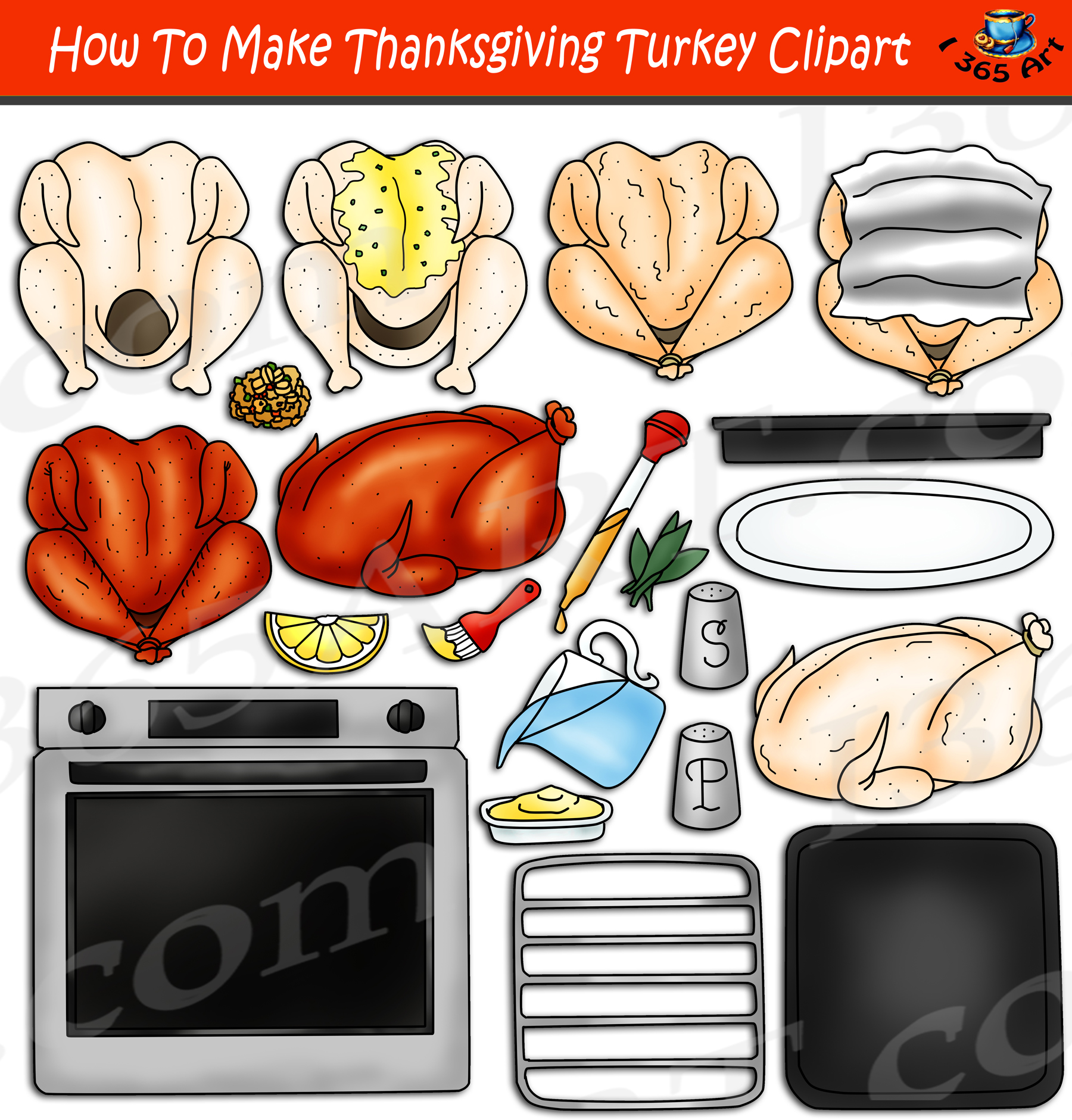 turkey stuffing clipart