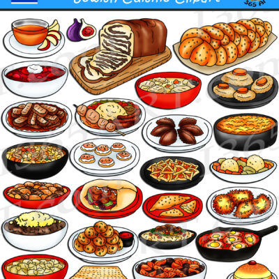 Jewish Food Clipart