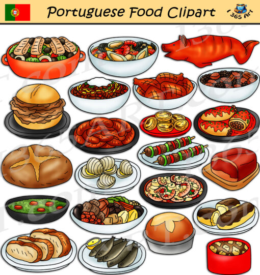 Portuguese Food Clipart