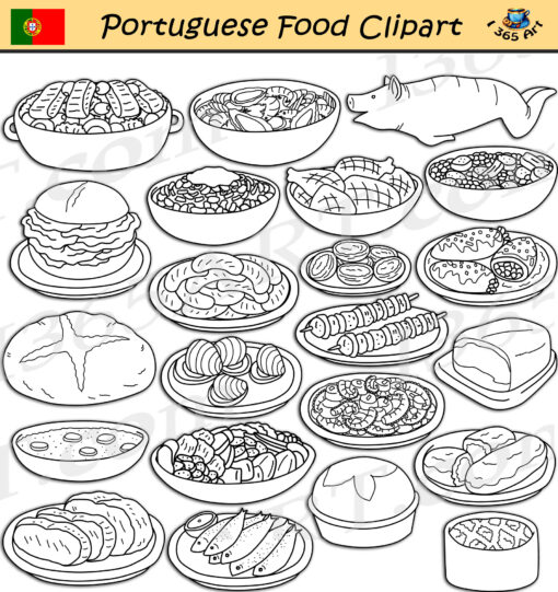 Portuguese Food Clipart