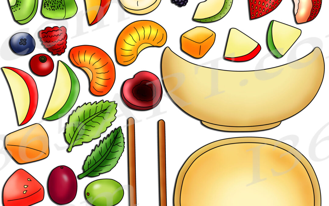 Build a Fruit Salad Clipart Set Download