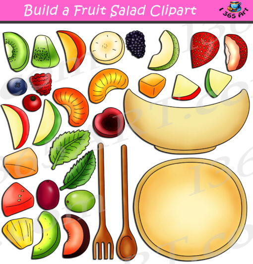 Build A Fruit Salad Clipart