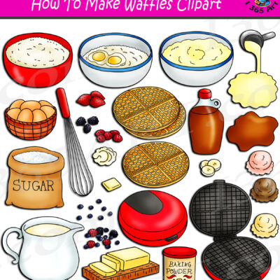 How To Make Waffles Clipart