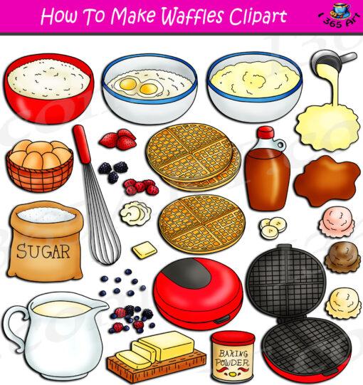 How To Make Waffles Clipart