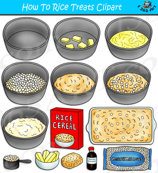 How To Make Rice Treats Clipart