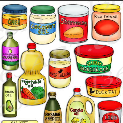 Cooking Oils and Fats Clipart