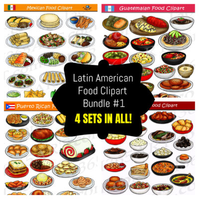 Latin American Food Clipart Bundle