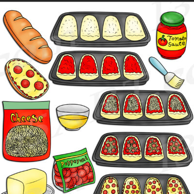 How To Make Pizza Bread Clipart