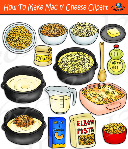 How To Make Macaroni and Cheese Clipart