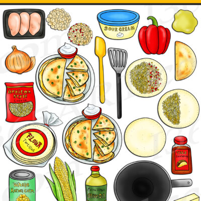 How To Make A Quesadilla Clipart