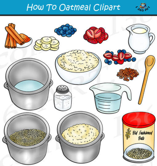 How To Make Oatmeal Clipart