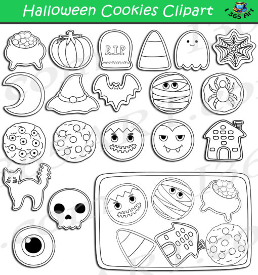 Halloween Cookies Clipart