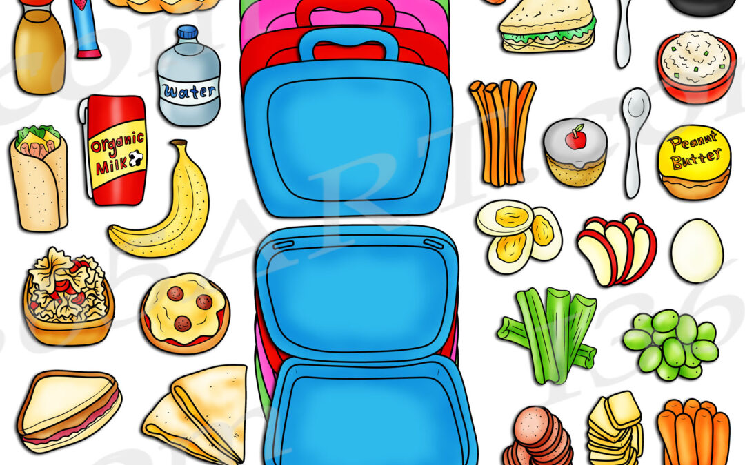 Build A Lunch Box Clipart Set Commercial Download