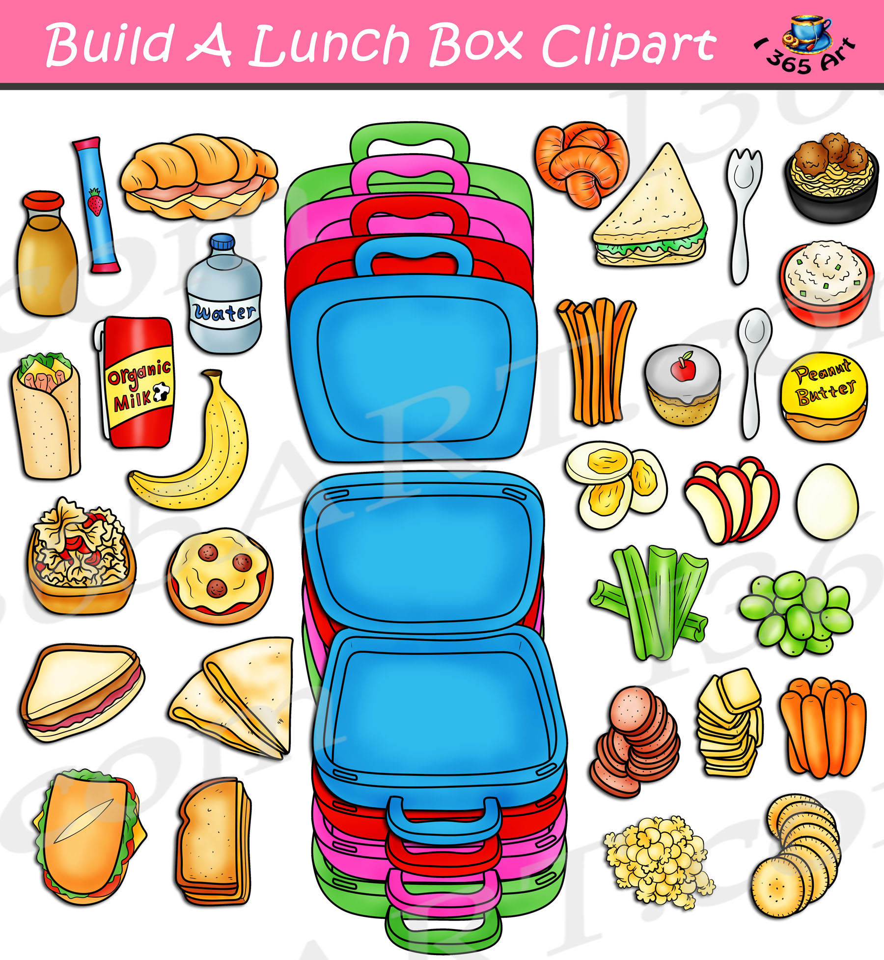 Build A Sub Sandwich Clipart Bundle