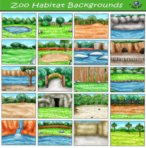 Zoo Backgrounds Clipart