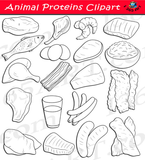 Meat and Animal Protein Clipart